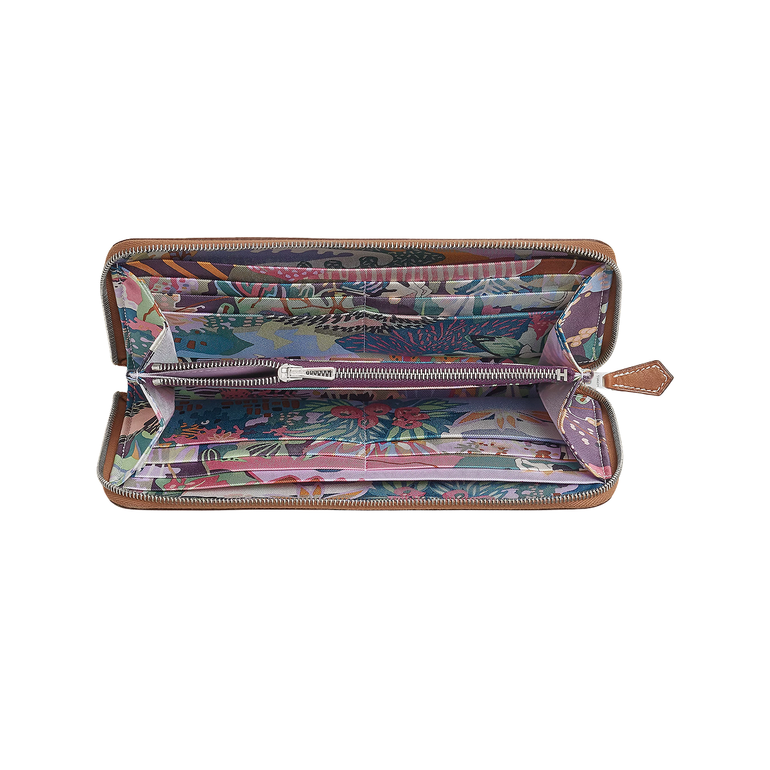 에르메스 실크인 클래식 롱 월렛 앱송 바레니아 카프스킨 & 골드 까시스 베르 피즈(Hermes Silk'In Classique Long Wallet Epsom Barenia Calfskin & Gold Cassis Vert Fizz) - 2