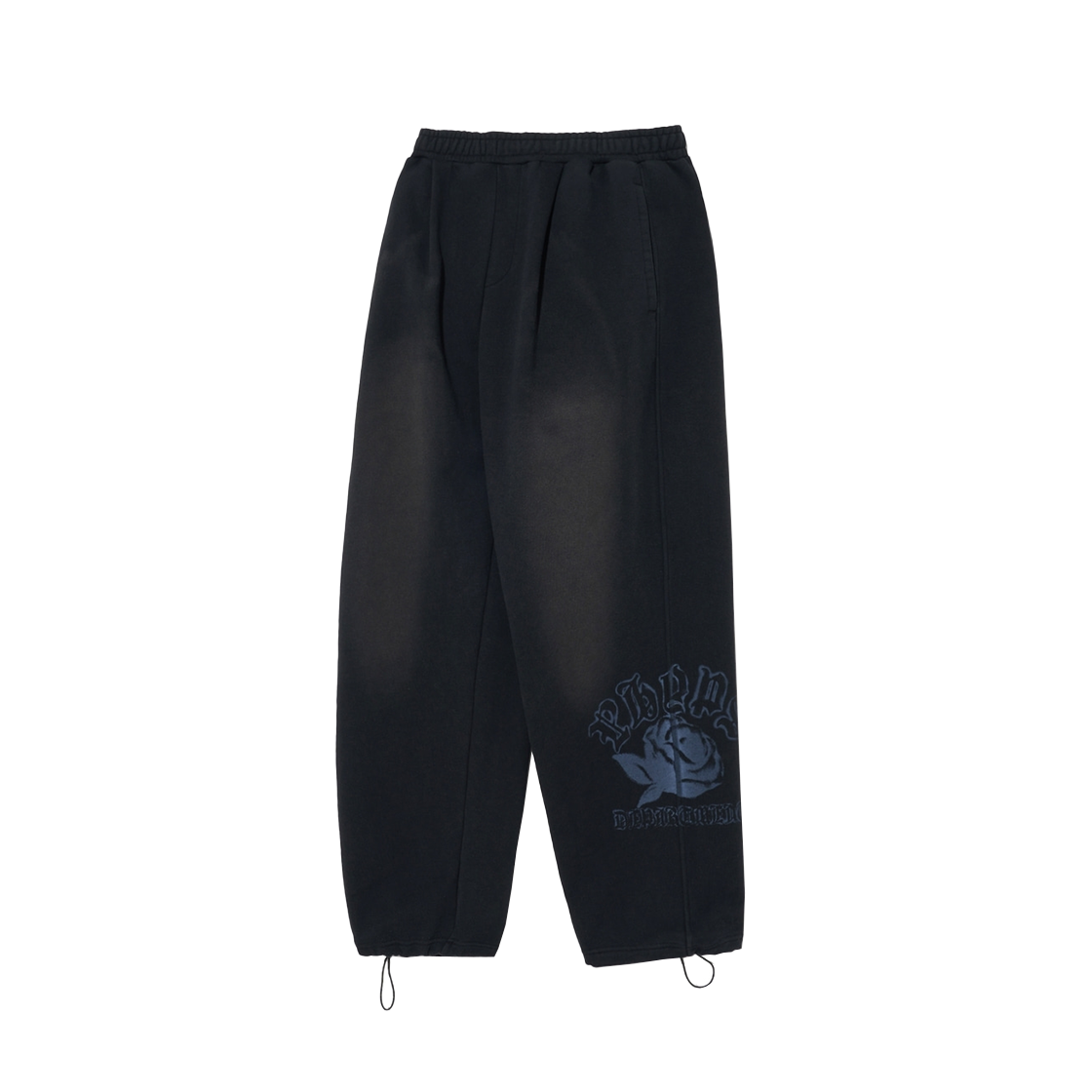 PFS1PT304ABK Phyps Dept Spray Rose Sweat Pants Black