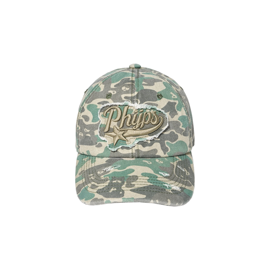 PFS2CA303ACM Phyps Dept Star Tail Cut-off Cap Camo