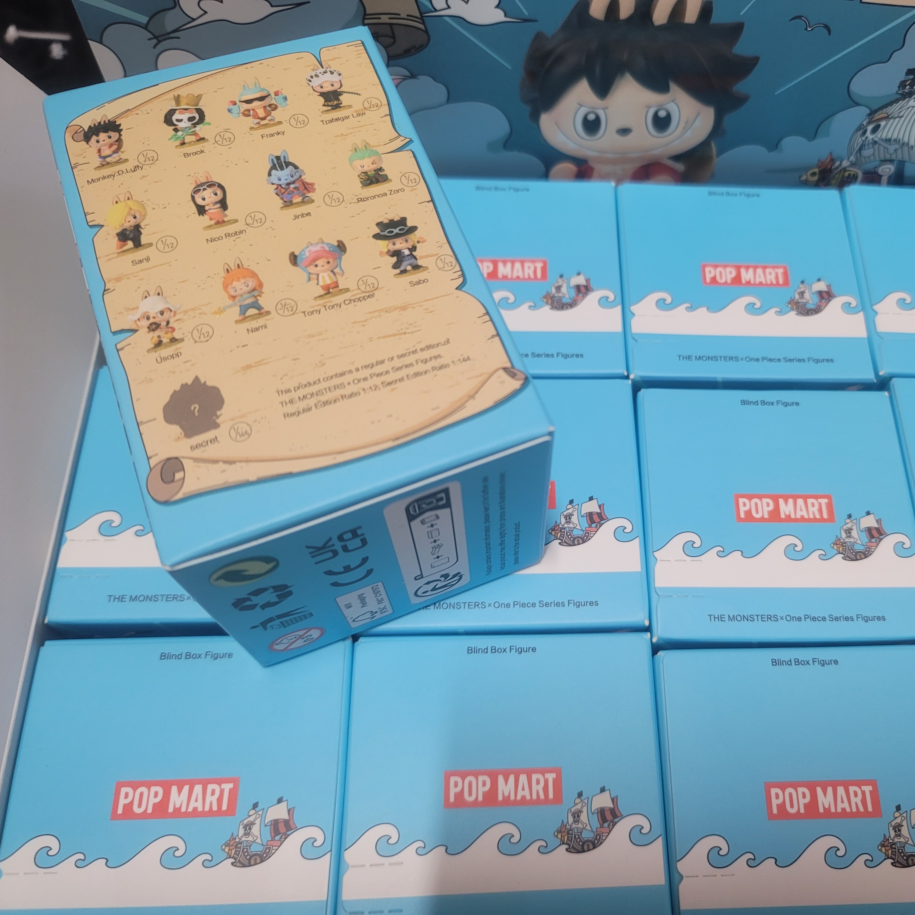 Pop Mart Labubu The Monsters x One Piece Series Figures Sealed Case (1 Blind Box) 착용 스타일 - 2
