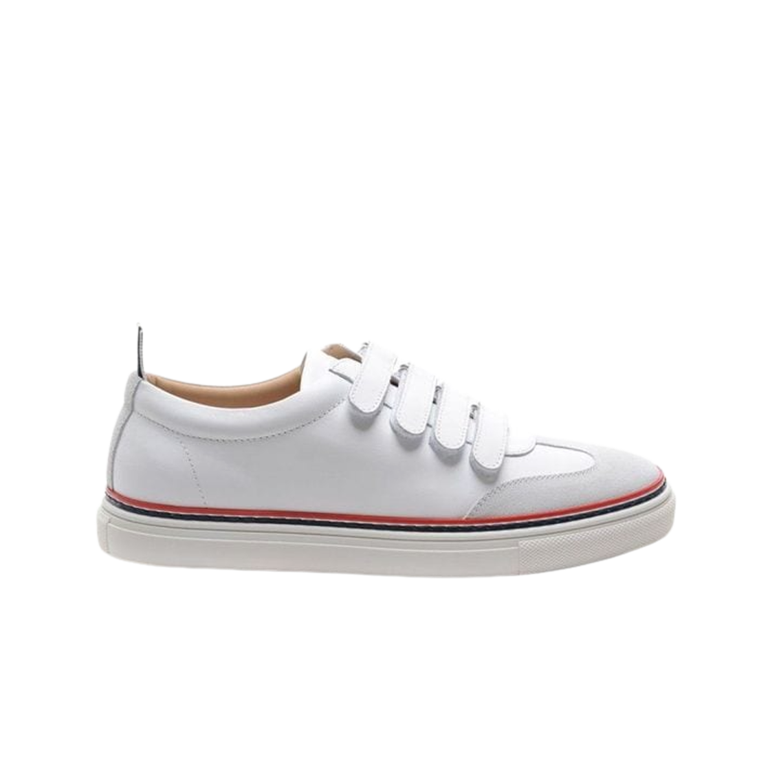 MFD137C-05584-100 Thom Browne Velcro Sneakers White