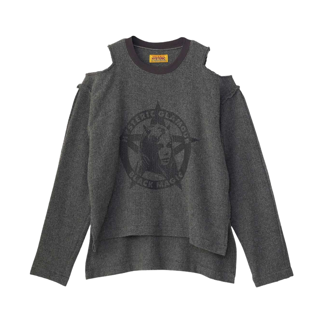 (W) 히스테릭 글래머 블랙 매직 우먼 풀오버 셔츠 그레이((W) Hysteric Glamour Black Magic Woman Pullover Shirt Gray) - 1