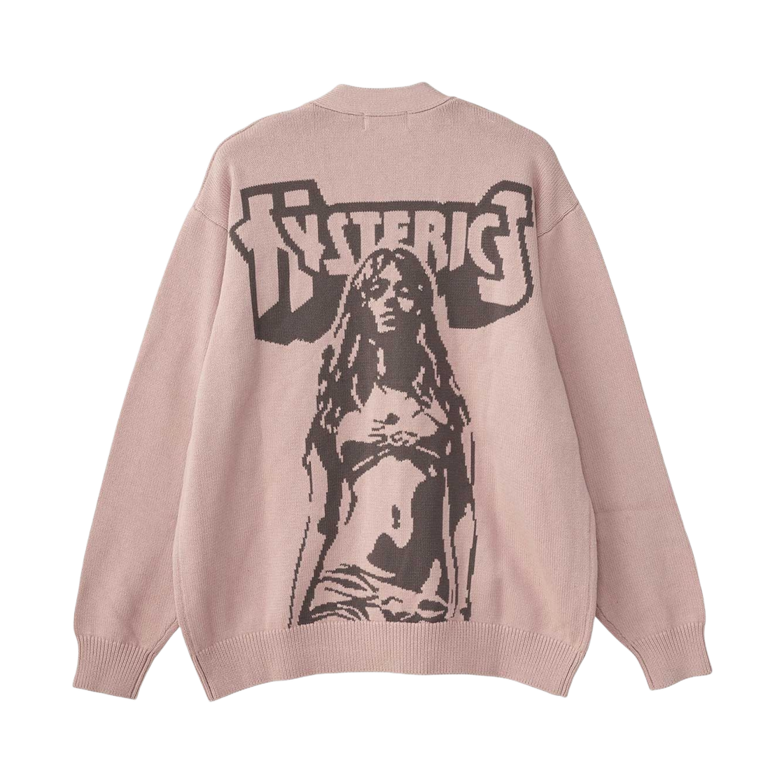 히스테릭 글래머 배드 애스 마마 니트 가디건 핑크(Hysteric Glamour Bad Ass Mama Knitted Cardigan Pink) - 1