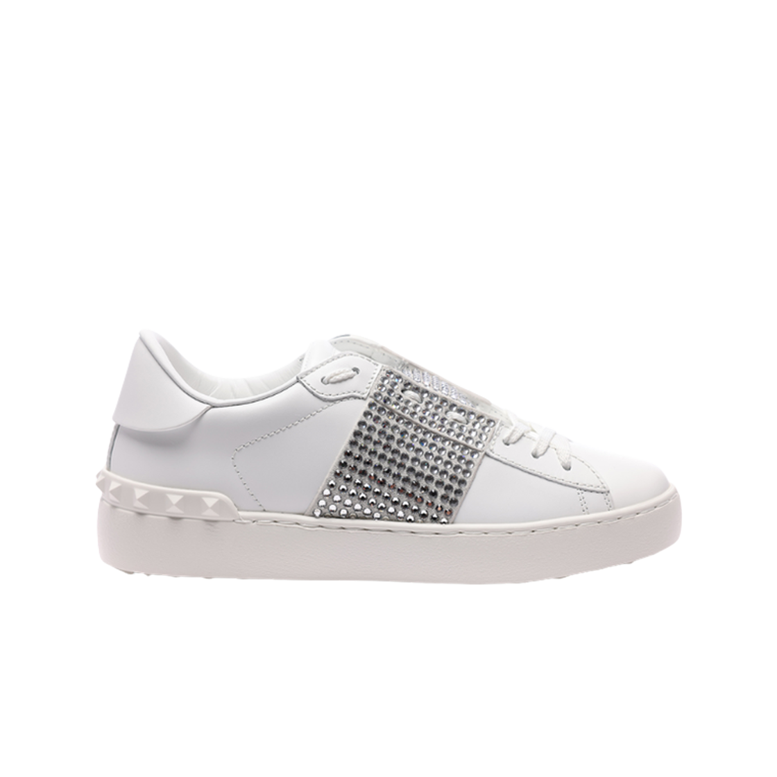 S0781ZZCE42 (W) Valentino Crystals Open Sneakers White