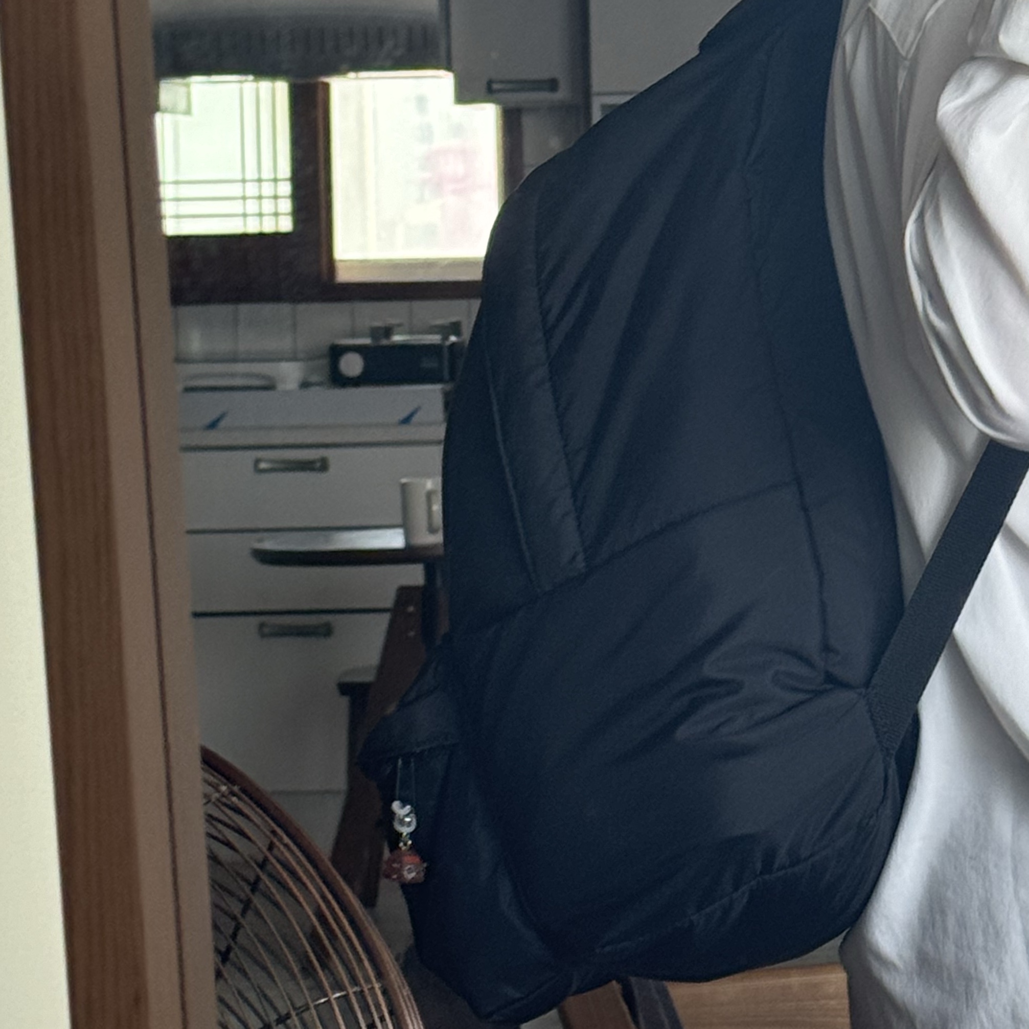 Porter x Comme des Garcons Backpack L Black 착용 스타일