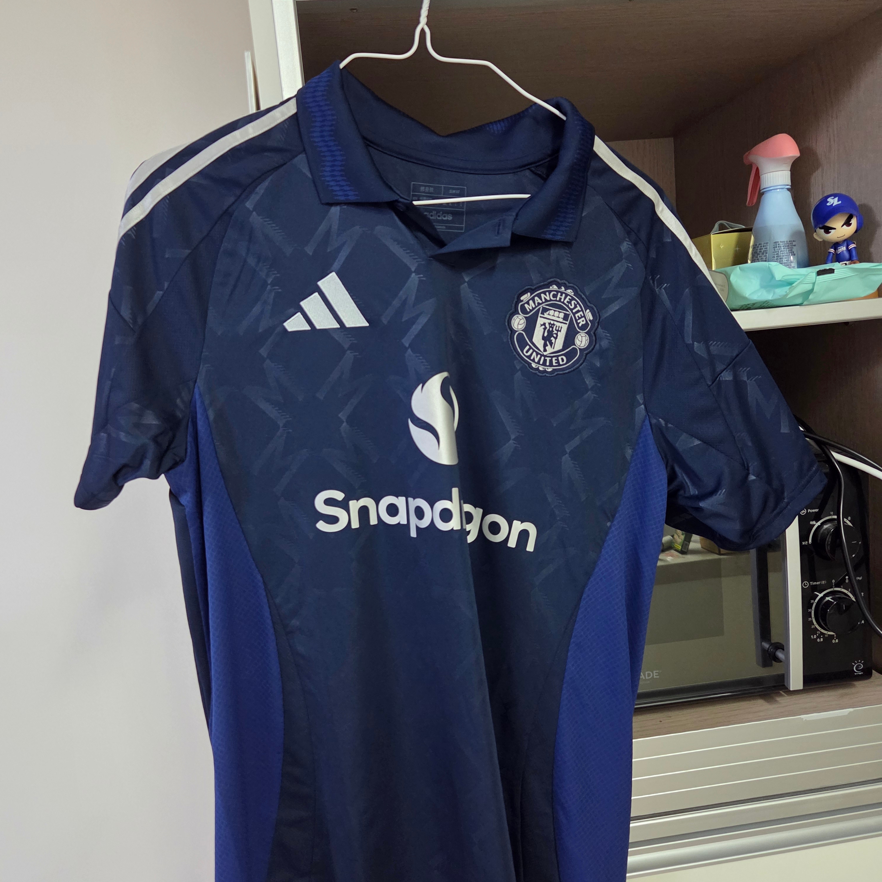 Adidas Manchester United 2024/25 Away Jersey Night Indigo - KR Sizing (Non Marking Ver.) 착용 스타일 - 3