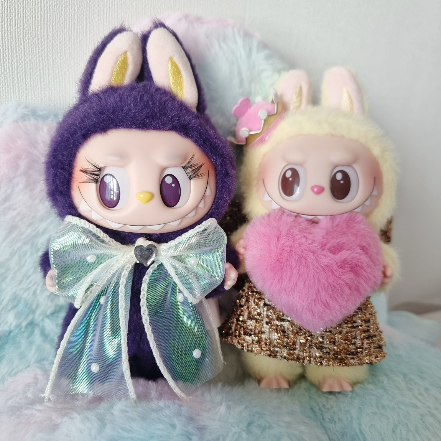 Pop Mart The Monsters Checkmate Series Plush Keyring 착용 스타일