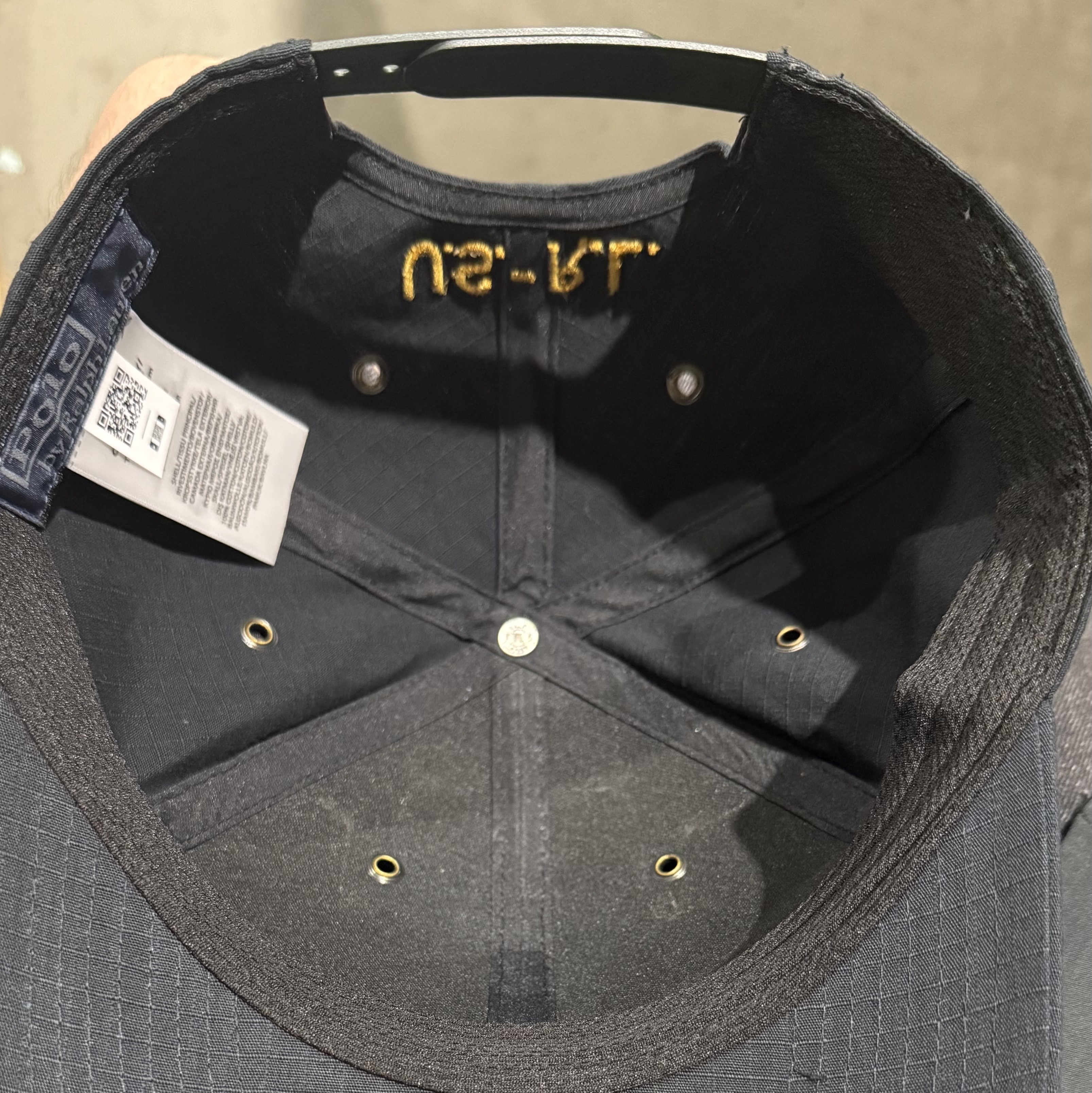 [20% 적립] Polo Ralph Lauren Garment Dyed Ripstop Ball Cap Black - 25SS 착용 스타일 - 2