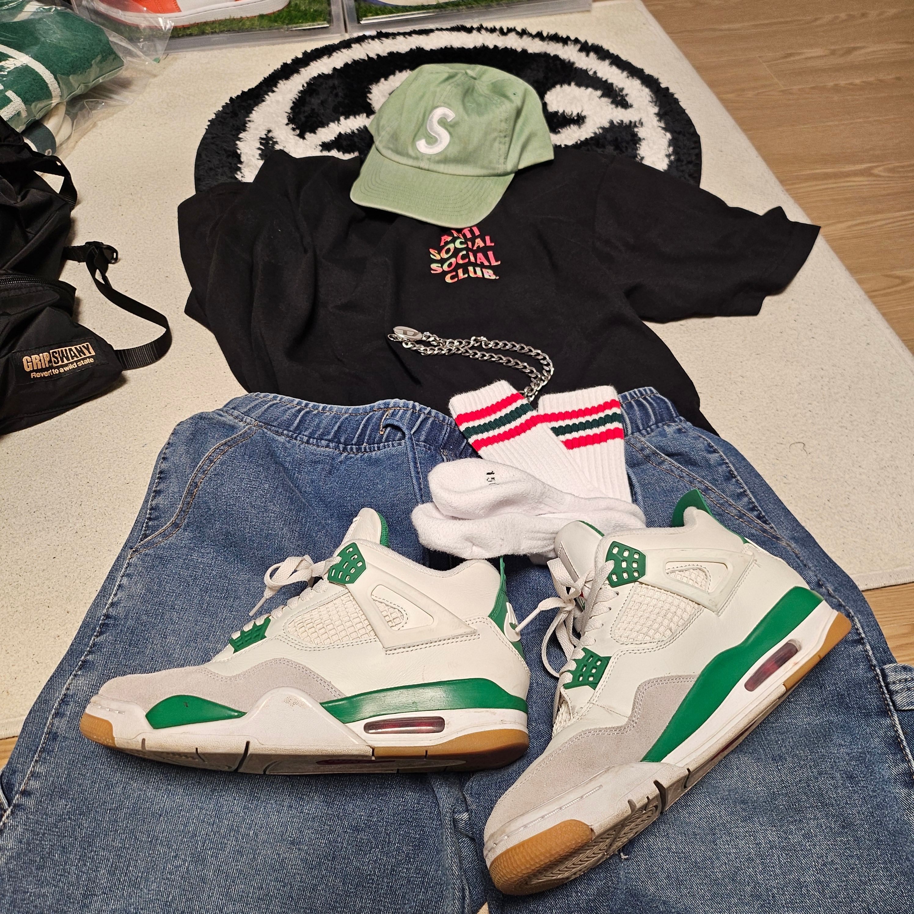 Supreme Pigment Print S Logo 6-Panel Light Sage - 22FW, Diesel Dx1509 Stainless Steel Chain Necklace Silver 착용 스타일 - 5