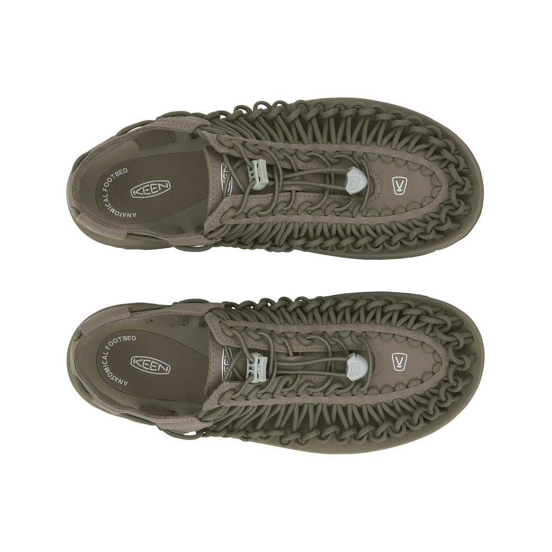 1025169 Keen Uneek Sandals Timberwolf Plaza Taupe - #5