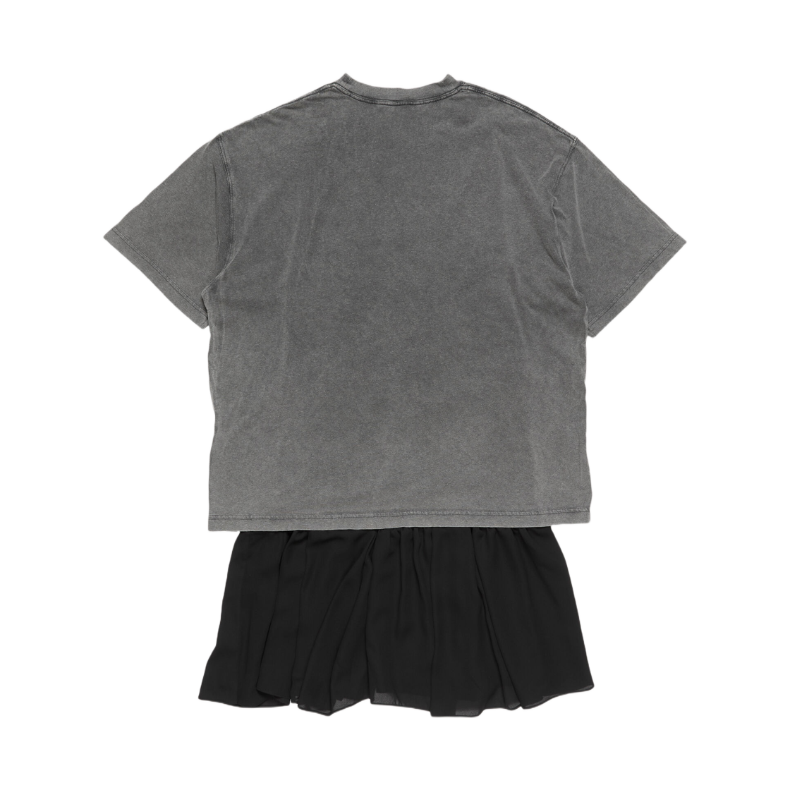 (W) 아크네 스튜디오 티셔츠 드레스 앤트러사이트 블랙((W) Acne Studios T-Shirt Dress Anthracite Black) - 2
