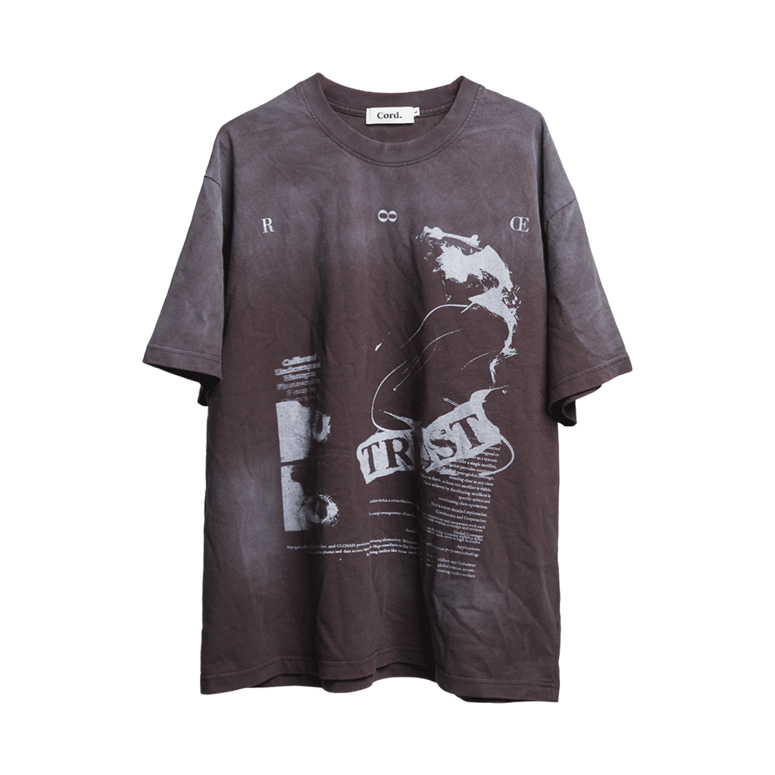 코드 언더그라운드 매니페스트 워시드 티 러스티(Cord Underground Manifest Washed T-Shirt Rusty)