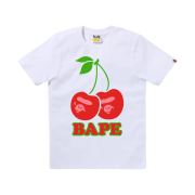 (W) BAPE Cherry T-Shirt White