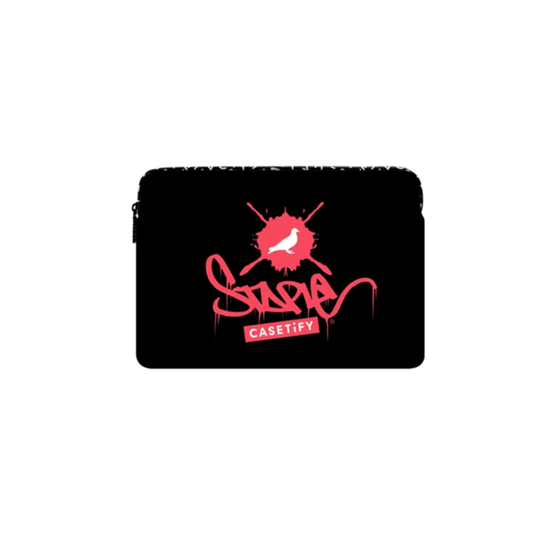 케이스티파이 x 스테이플 피죤 로고 임팩트 맥북 슬리브 블랙(Casetify x Staple Pigeon Logo Impact MacBook Sleeve Black)