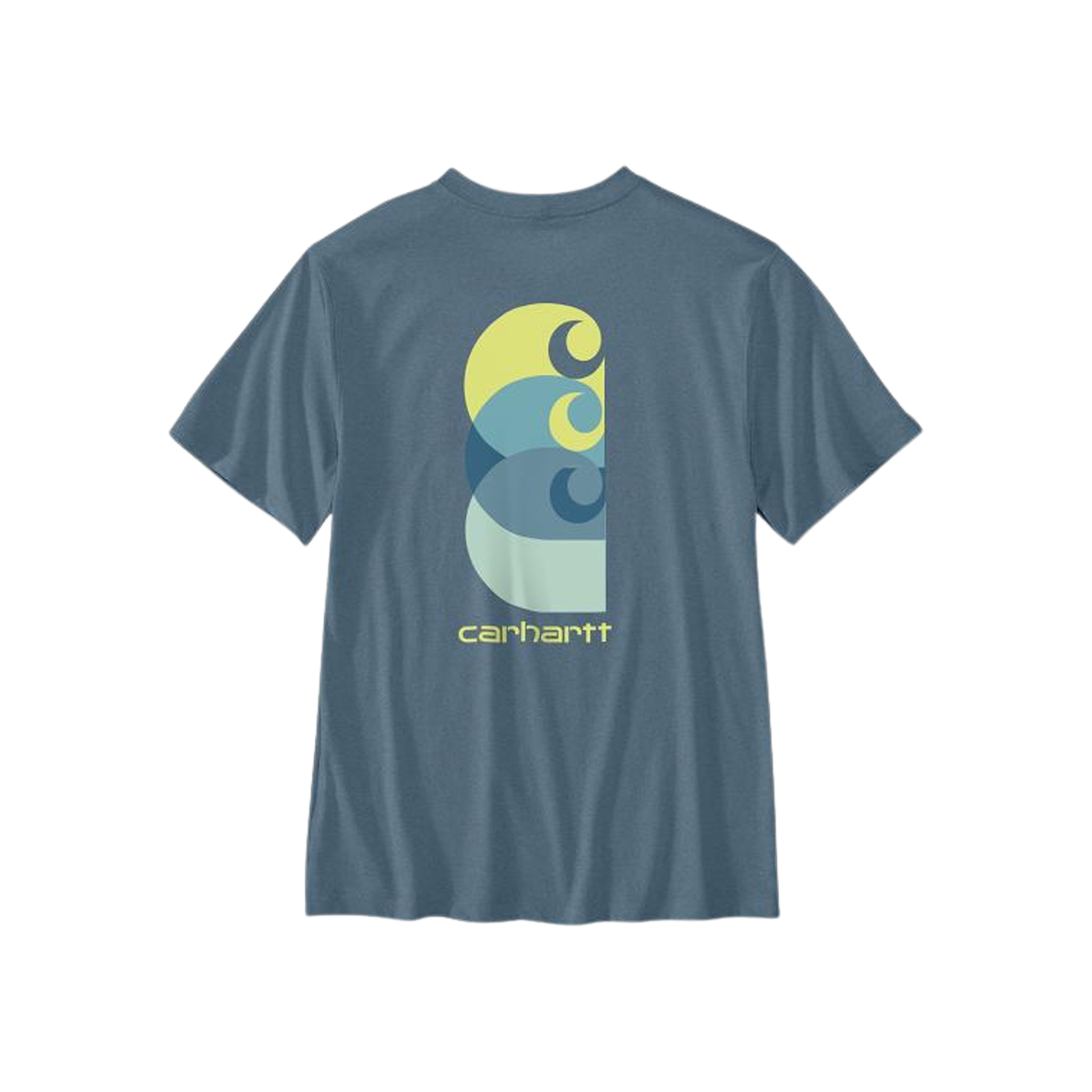 106536-HH5 Carhartt Relaxed Fit Lightweight Pocket Short Sleeve C Graphic T-Shirt Thundercloud Heather