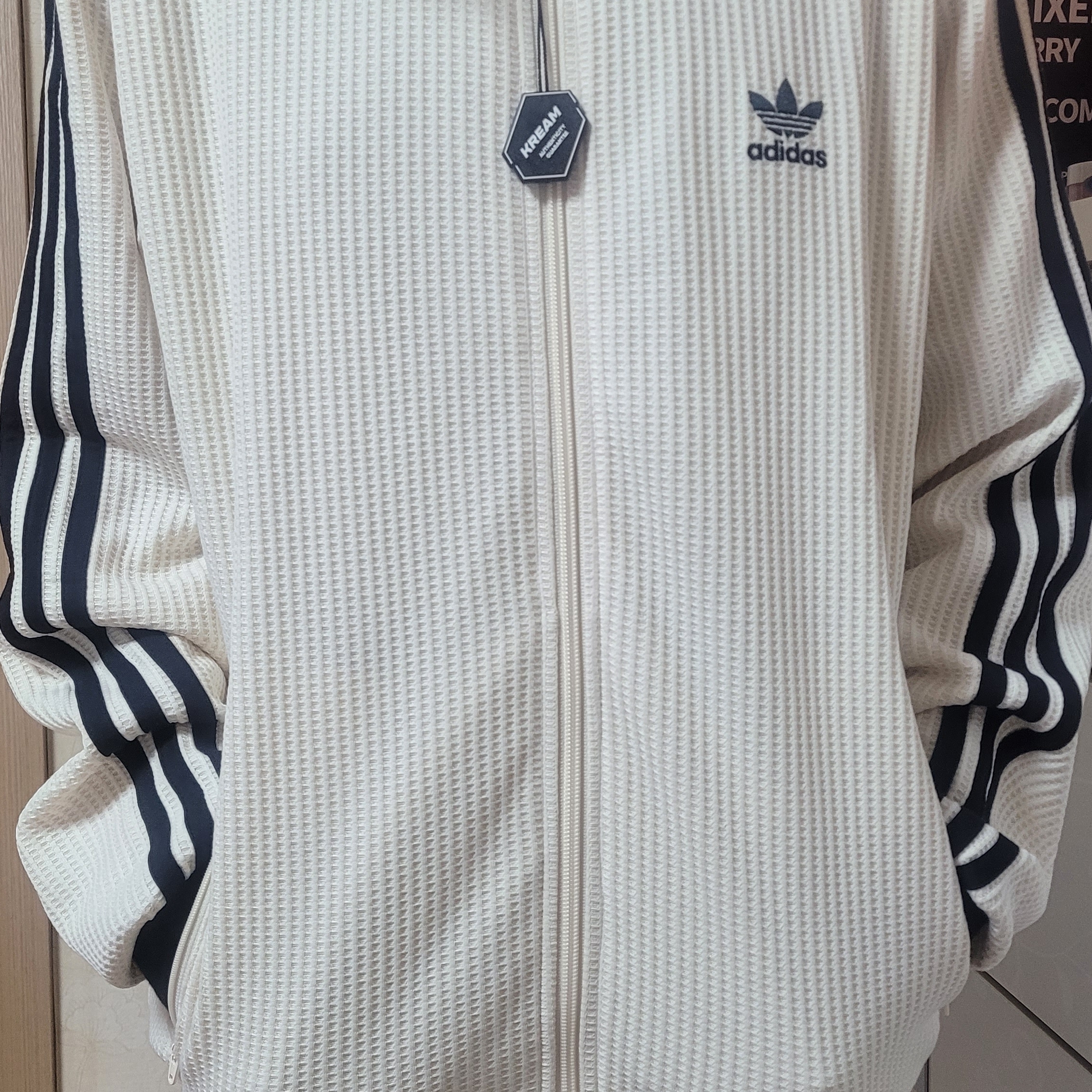 Adidas Waffle Beckenbauer Track Top Wonder White - KR Sizing 착용 스타일