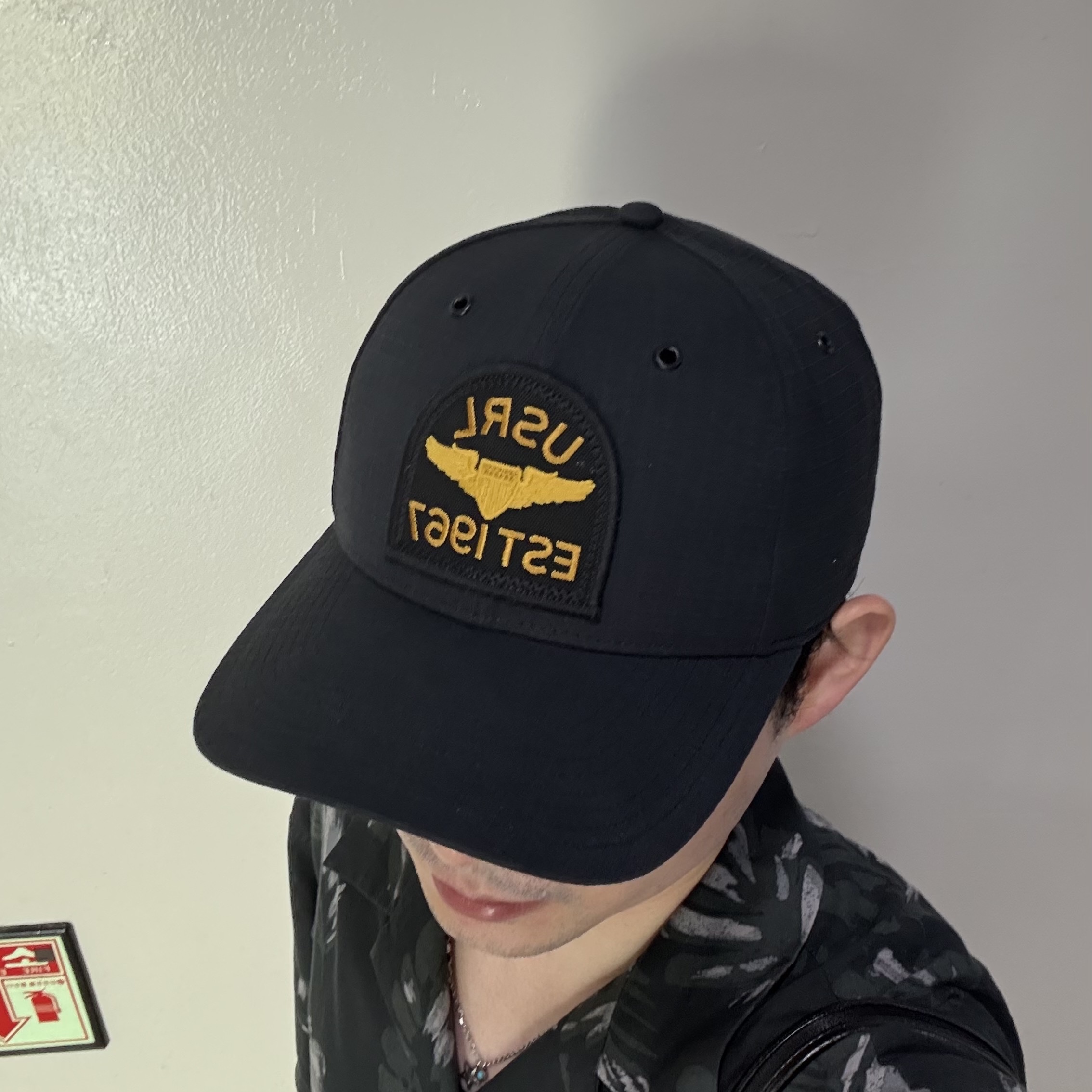 [20% 적립] Polo Ralph Lauren Garment Dyed Ripstop Ball Cap Black - 25SS 착용 스타일 - 1