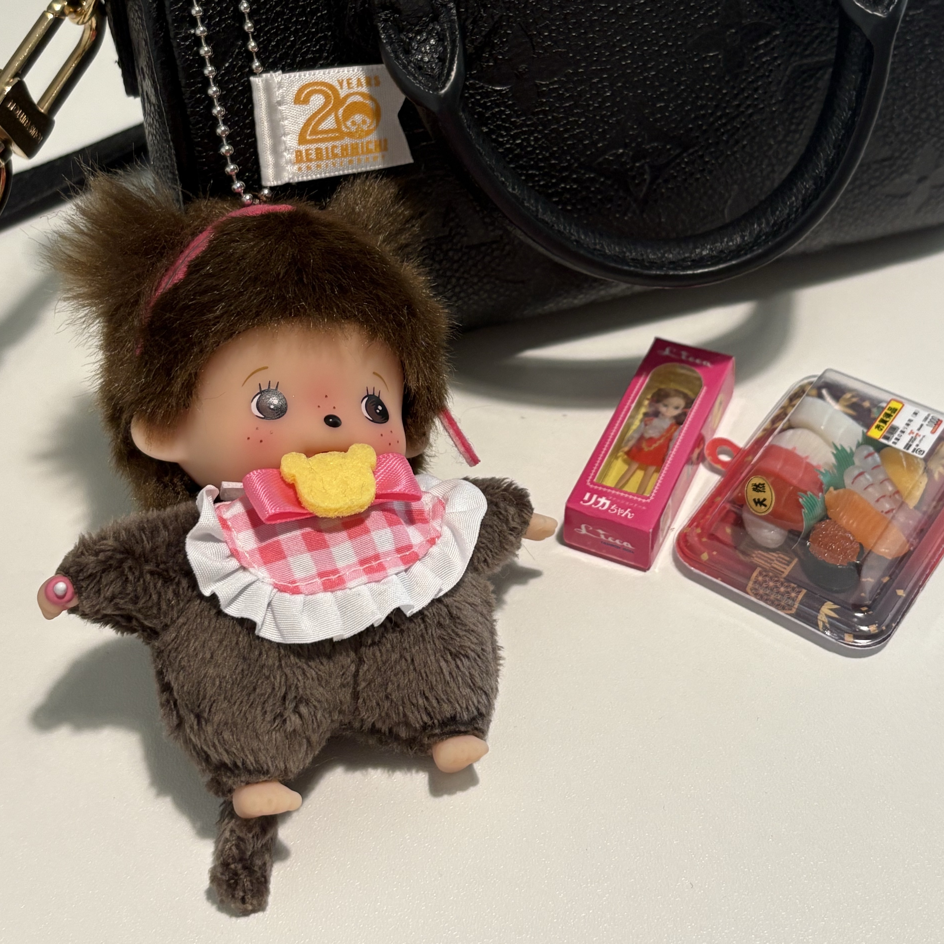 Monchhichi Idol SS Bebichhichi Key Chain Pink 착용 스타일