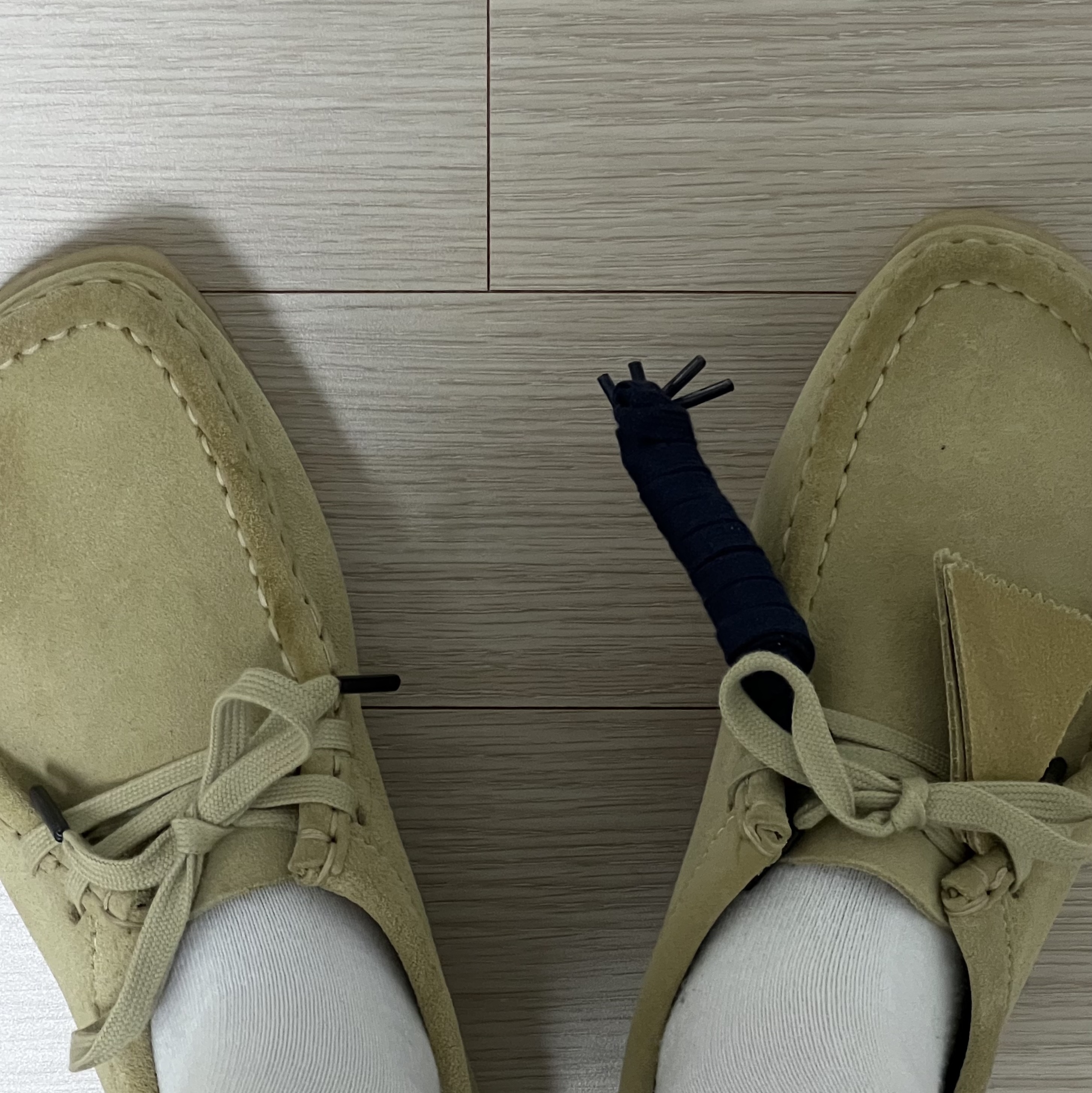 Clarks Wallabee Maple Suede 착용 스타일