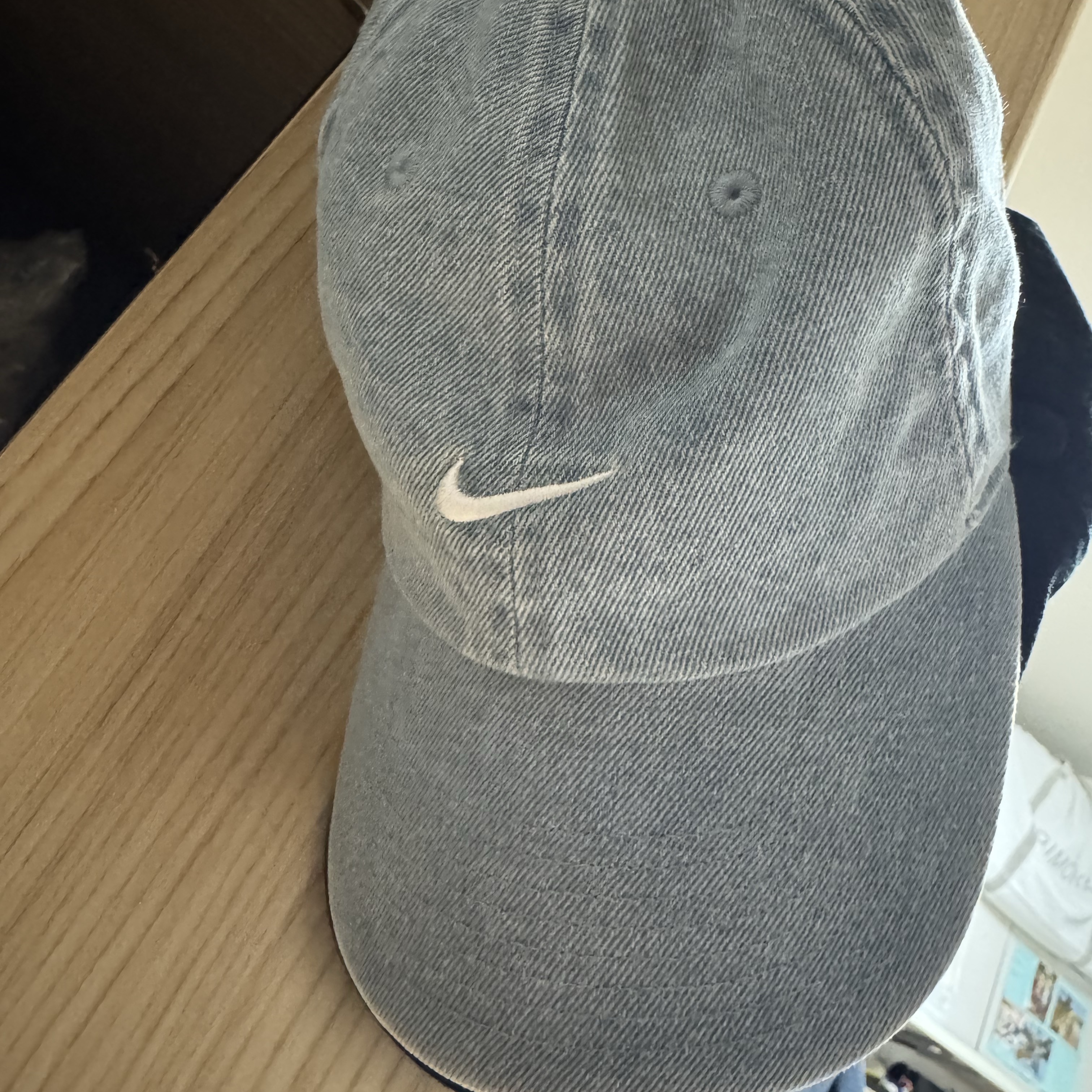 Nike Club Unstructured Denim Cap Aegean Storm Thunder Blue 착용 스타일