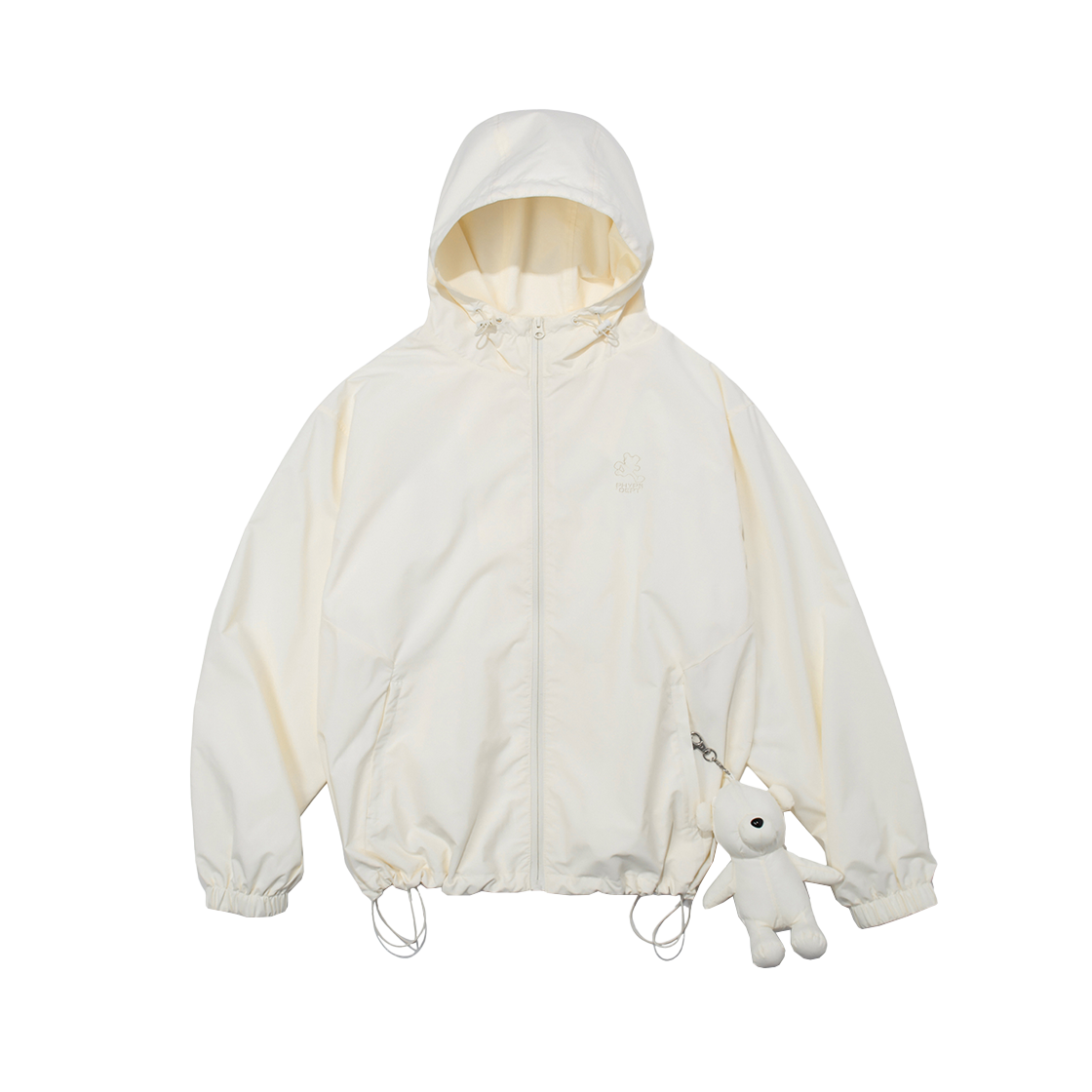 PFS1JK301AIV Phyps Dept Bear Keyring Arch Logo Windbreaker Ivory