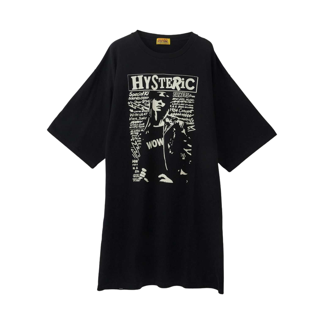 (W) 히스테릭 글래머 와우 걸 원피스 블랙((W) Hysteric Glamour Wow Girl One Piece Black) - 1