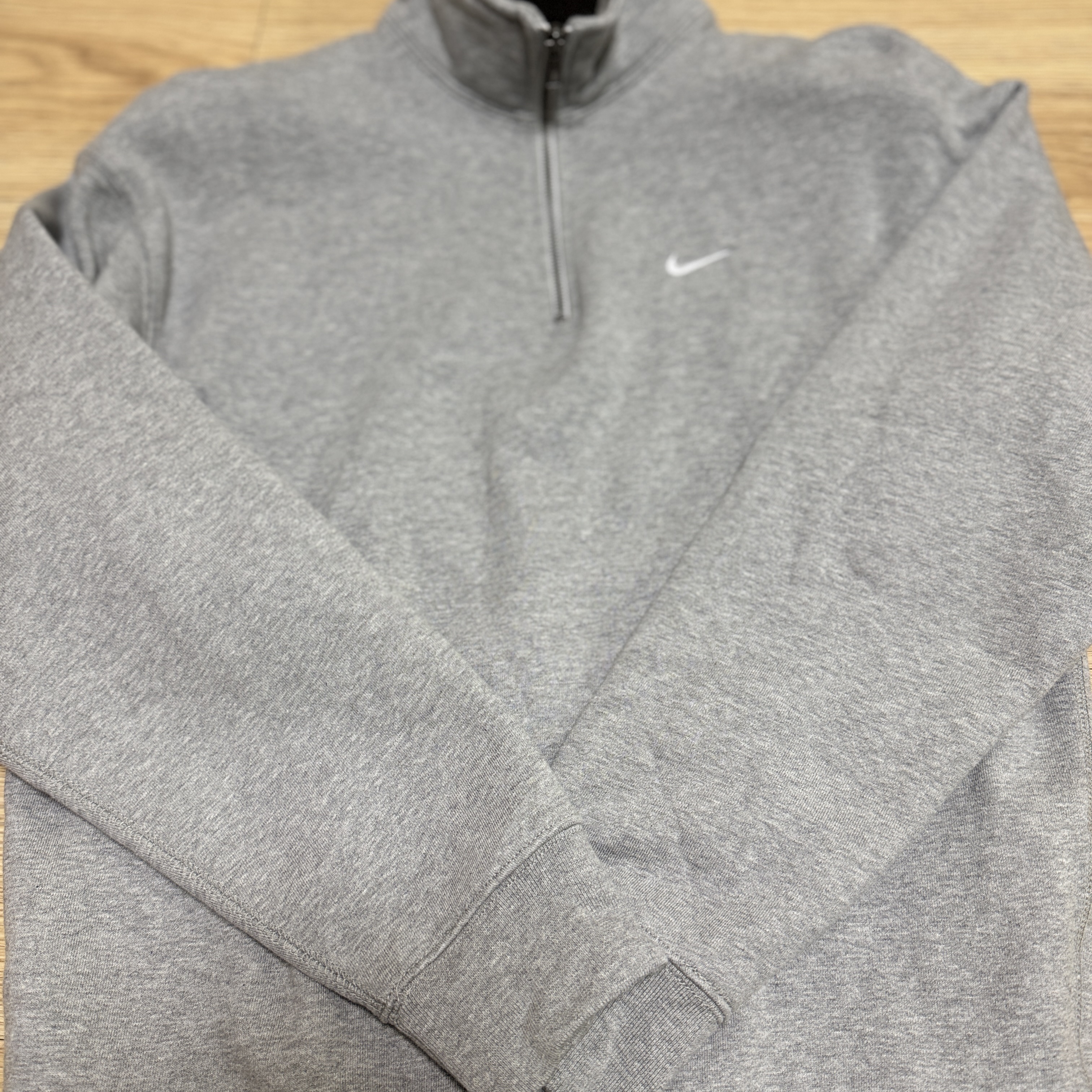 Nike NRG Solo Swoosh Heavy Weight BB Quarter Zip Top Dark Grey Heather - Asia 착용 스타일