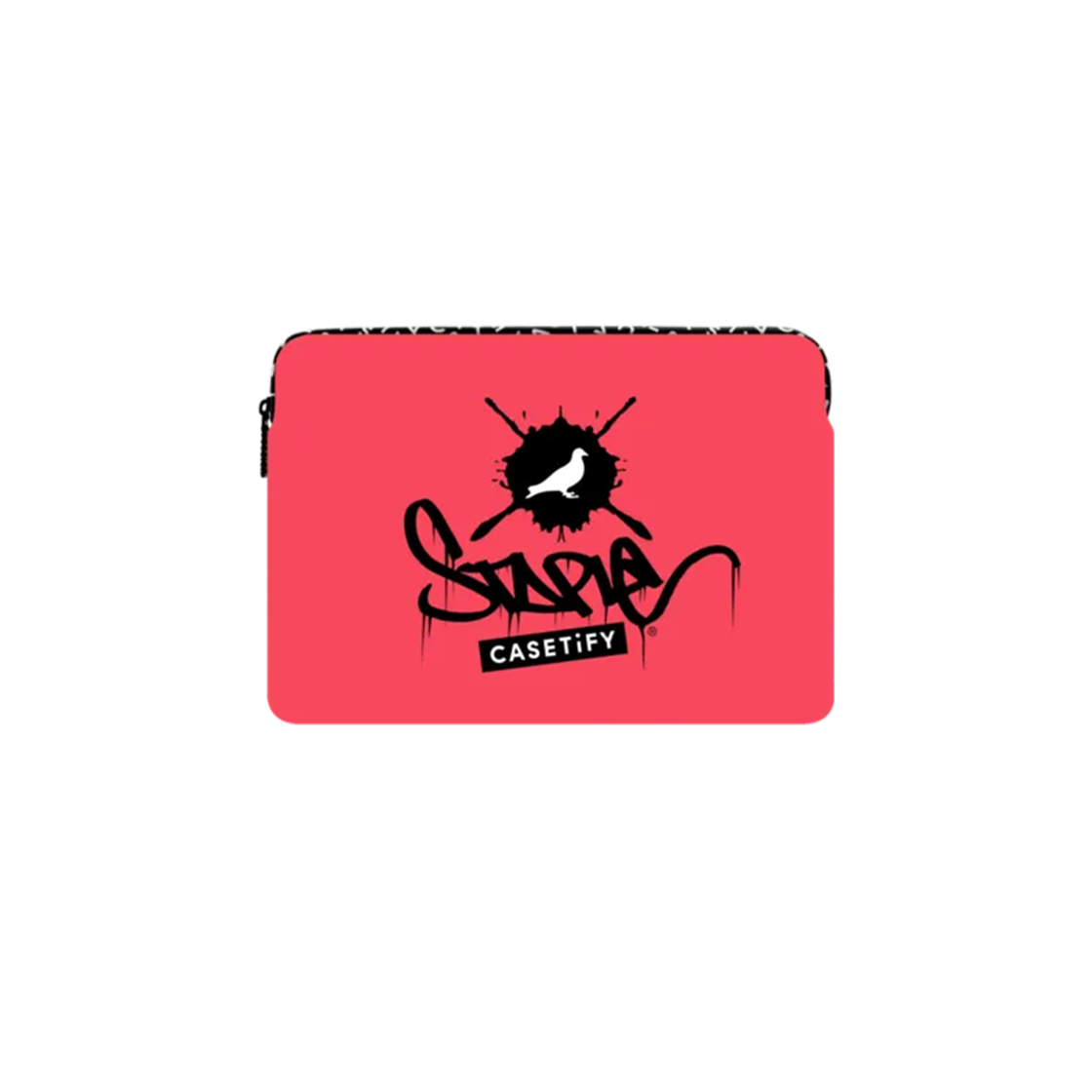 케이스티파이 x 스테이플 피죤 로고 레드 임팩트 맥북 슬리브 레드 블랙(Casetify x Staple Pigeon Logo Red Impact MacBook Sleeve Red Black)