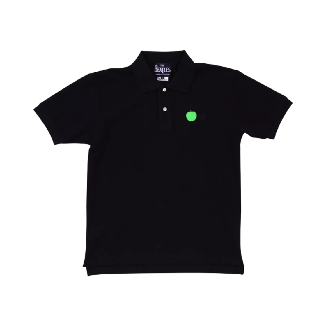 꼼데가르송 x 비틀즈 애플 패치 폴로 셔츠 블랙(Comme des Garcons x The Beatles Apple Patch Polo Shirt Black)