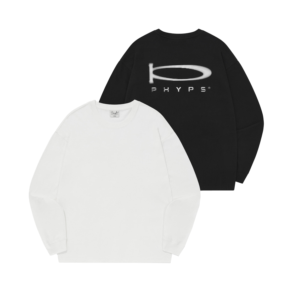 PES9LS303ABK Phyps Dept 2PACK P-ACTIVE Long Sleeve White/Black