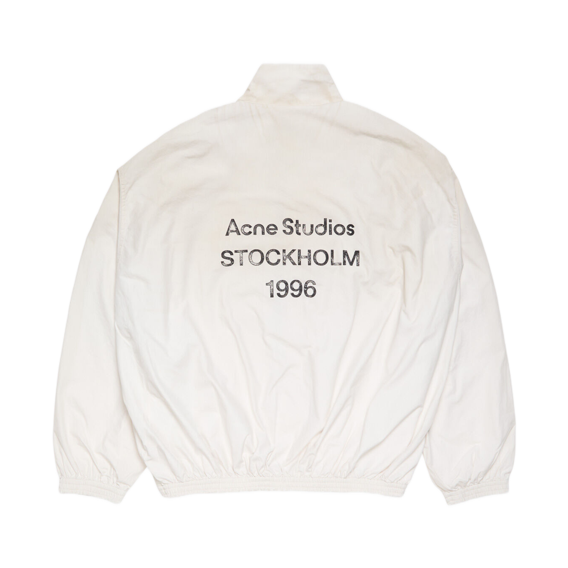 B90863-DC6 Acne Studios Logo Zipper Jacket Dusty White