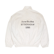 Acne Studios Logo Zipper Jacket Dusty White