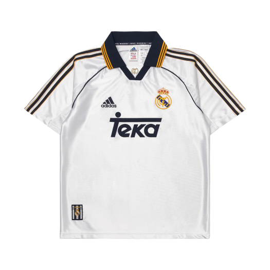 JJ3801 Adidas Real Madrid 99/00 Home Jersey White - KR Sizing (Non Marking Ver.)
