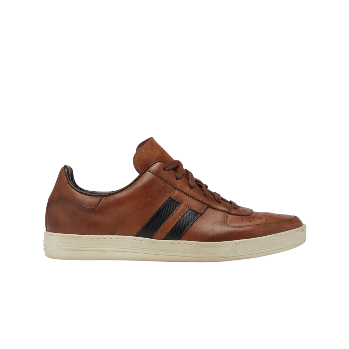 톰포드 래드클리프 버니쉬드 레더 스니커즈 티크(Tom Ford Radcliffe Burnished Leather Sneakers Teak)