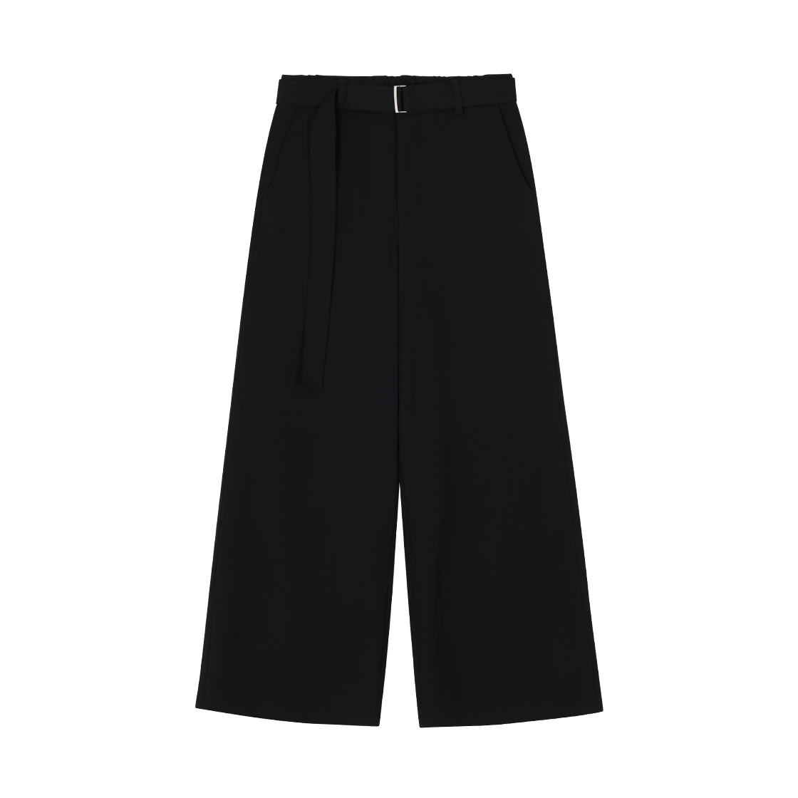 SH5PT503BK Songzio Homme Belted Flare Pants Black