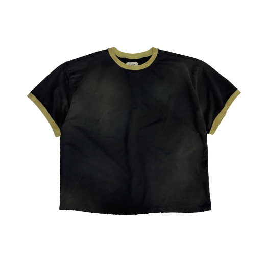 【SLOW RECORD HOUSE】RECORD RINGER T-SHIRT RECORD ringer t-shirts_melange grey - SLOW RECORD HOUSE | 60
