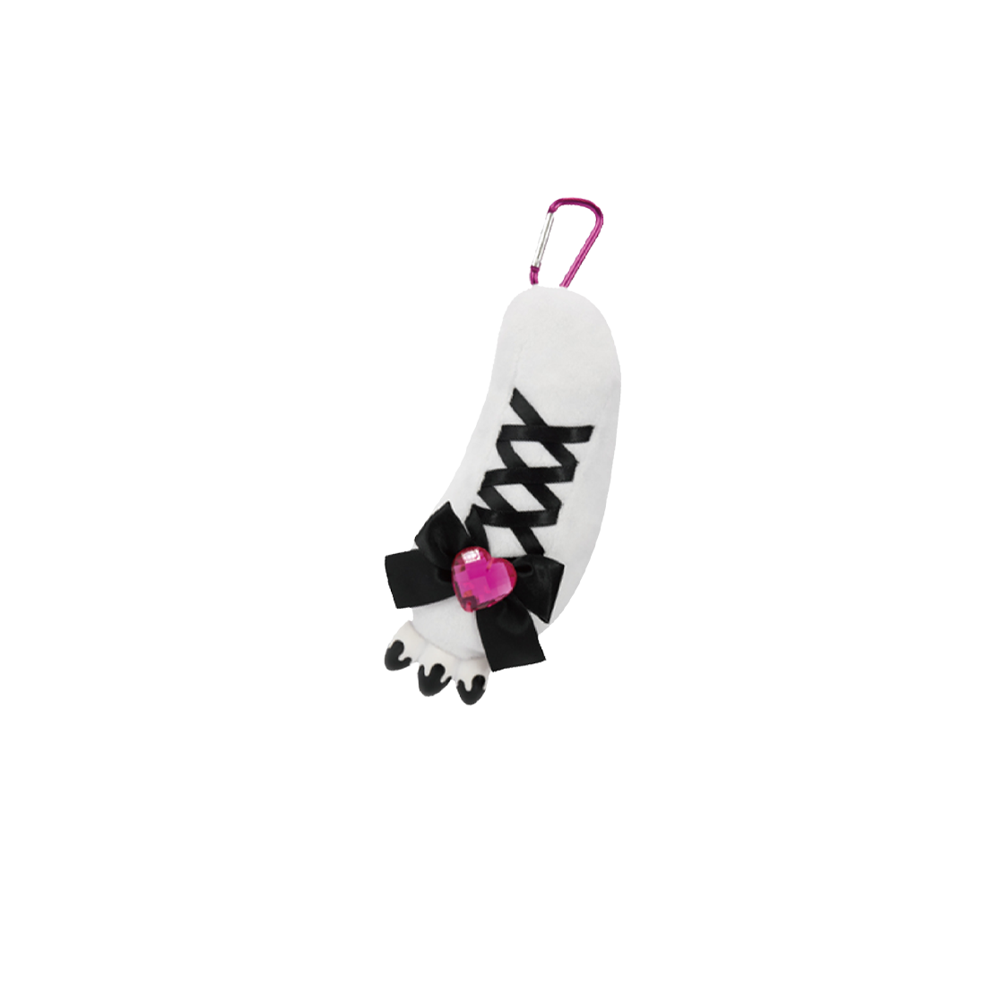 글루미 베어 클로 챠크스 타이토 레이스 트램블링 키링 블랙 화이트(Gloomy Bear Claw Chax Taito Lace Trembling Keyring Black White)