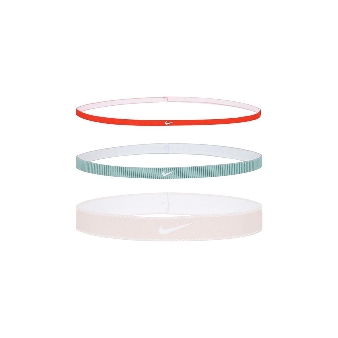 IF1647-652 Nike Flex Classic Mix Width Headband Orange Mint (3 Pack)