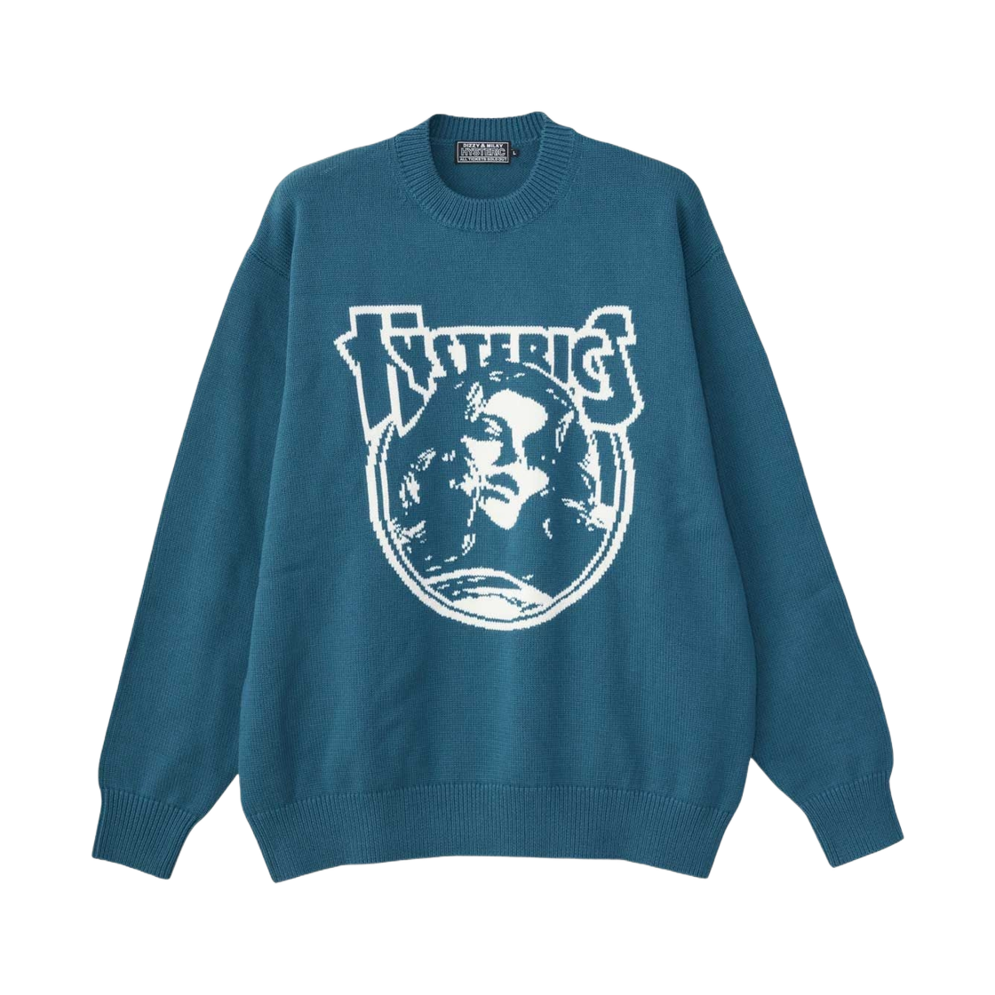 히스테릭 글래머 엔드리스 락 니트 스웨터 블루(Hysteric Glamour Endless Rock Knit Sweater Blue) - 1