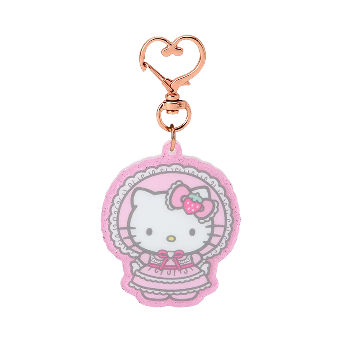 산리오 헬로 키티 로리타 아크릴 키체인 핑크(Sanrio Hello Kitty Lolita Acrylic Keychain Pink) - 1