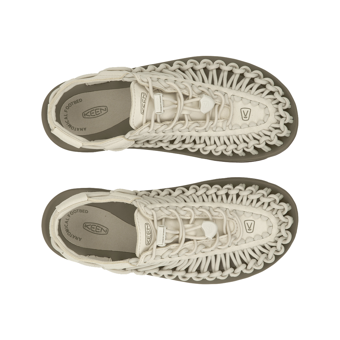 1018698 (W) Keen Uneek Sandals White Cap Cornstalk - #5