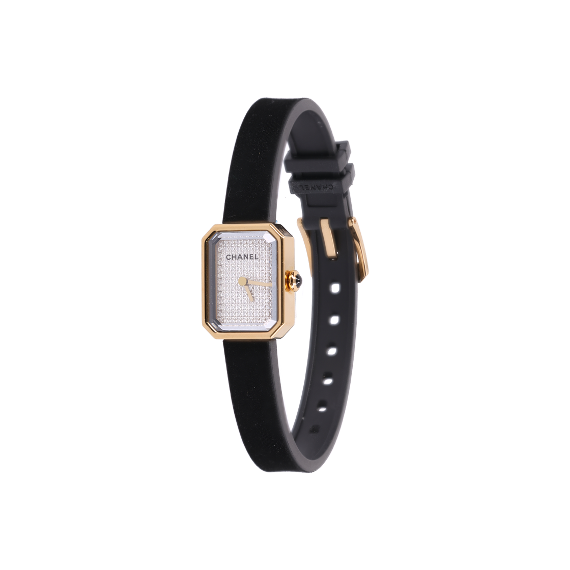 샤넬 H6126 프리미에르 리본 워치 18K 옐로우 골드 티타늄 다이아몬드 다이얼(CHANEL Premiere Ribbon Watch 18K Yellow Gold Titanium Diamond Dial)