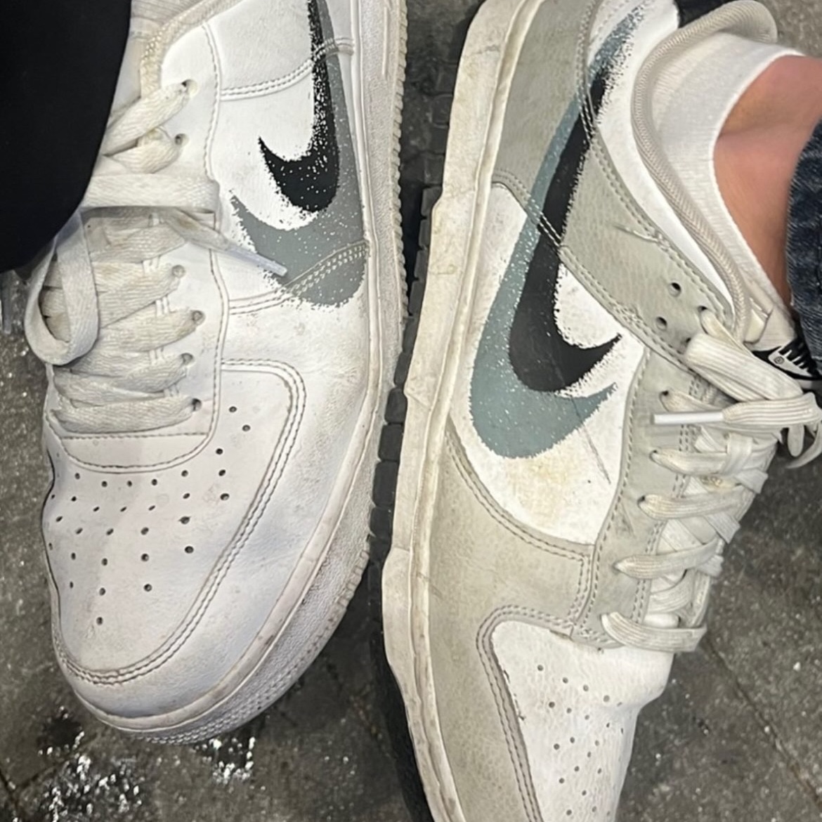 Nike Dunk Low Cool Grey White 착용 스타일