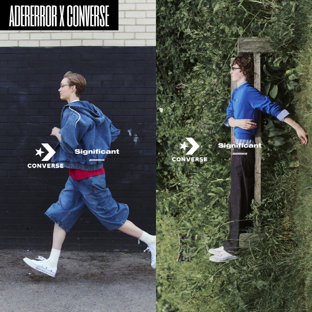 Converse x Ader Error Sig; Chuck 70 Low White Blue 착용 스타일 - 3
