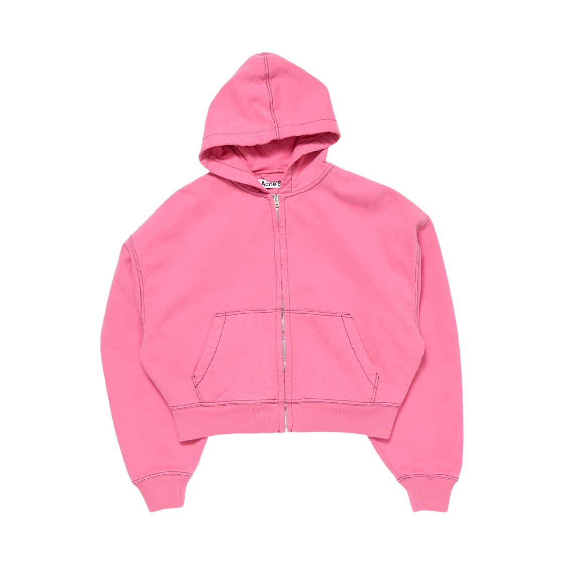 아크네 스튜디오 후드 집업 스웨터 핑크(Acne Studios Hooded Zip Up Sweater Pink) - 1