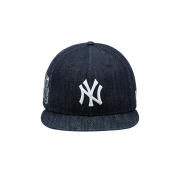 New Era MLB New York Yankees World Series Side Patch Denim Size Cap Indigo Denim