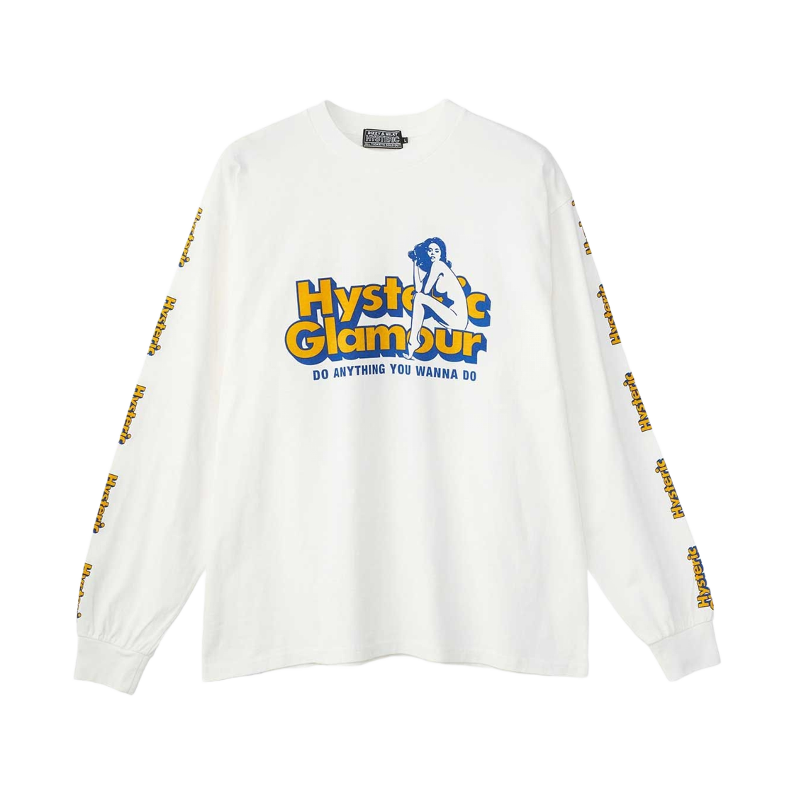 히스테릭 글래머 두 애니띵 티셔츠 화이트(Hysteric Glamour Do Anything T-Shirt White) - 1