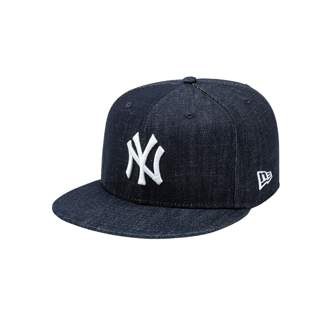 뉴에라 MLB 뉴욕 양키스 월드 시리즈 사이드 패치 데님 사이즈 캡 인디고 데님(New Era MLB New York Yankees World Series Side Patch Denim Size Cap Indigo Denim) - 2