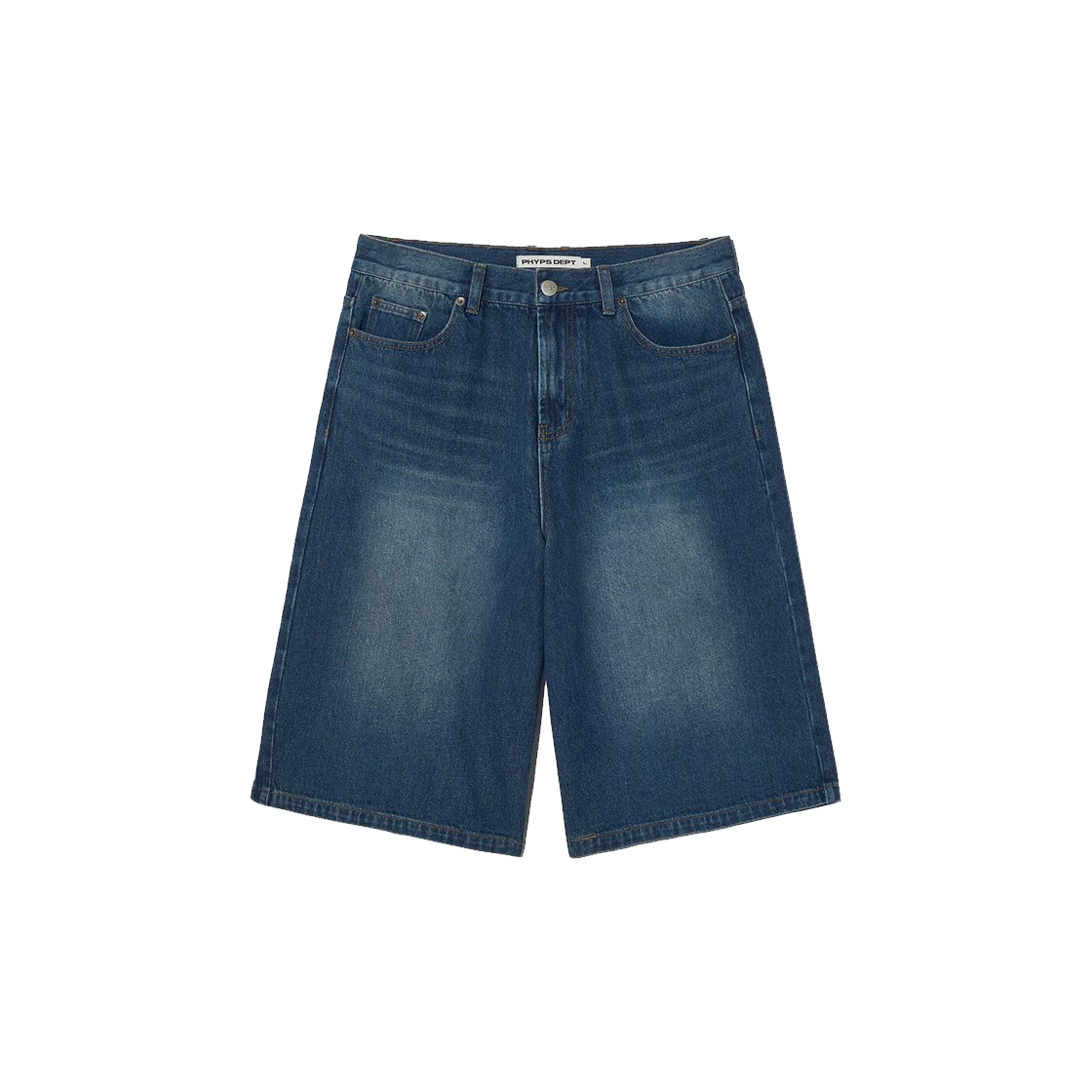 PFM1DP302ABL Phyps Dept Washed Bermuda Denim Shorts Blue
