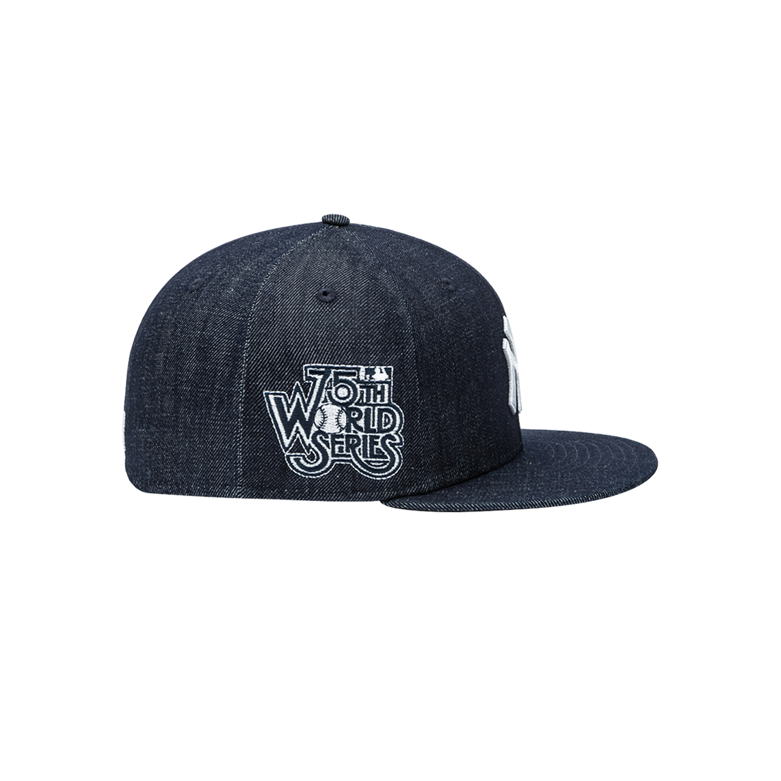 뉴에라 MLB 뉴욕 양키스 월드 시리즈 사이드 패치 데님 사이즈 캡 인디고 데님(New Era MLB New York Yankees World Series Side Patch Denim Size Cap Indigo Denim) - 5